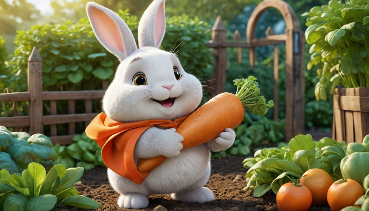 胖兔子 Fat Rabbit 菜園胖兔吃紅蘿蔔變大主題老虎機手遊 主題示意圖