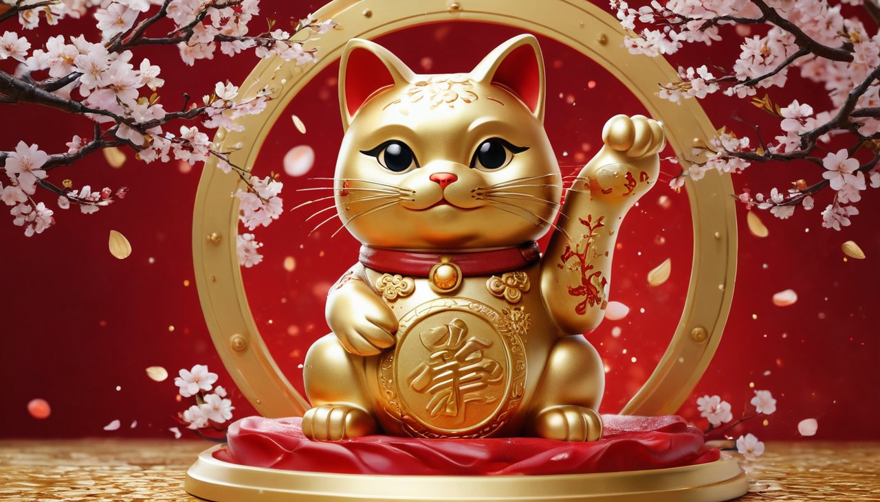 招財貓 Lucky Neko 日式招財貓主題老虎機手遊 主題示意圖