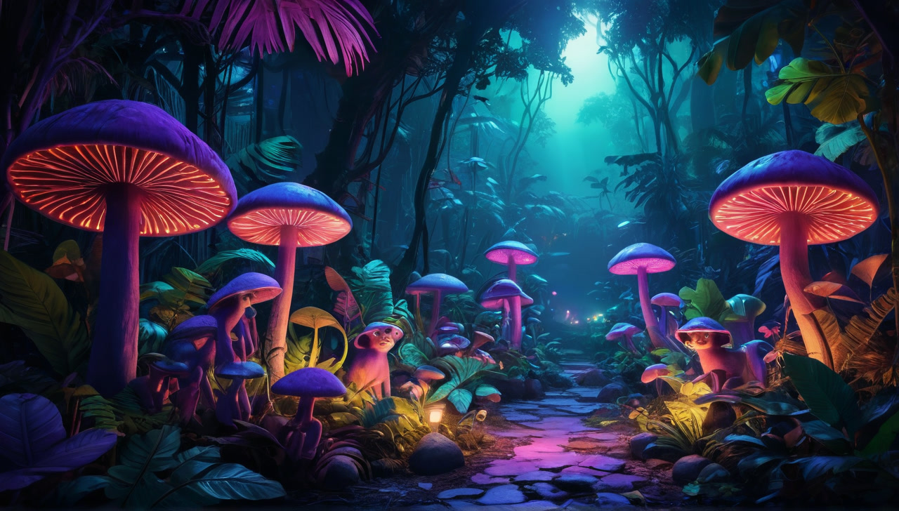 猴菇迷幻夜 Monkey's Wild Party 迷幻叢林派對老虎機手遊 主題示意圖